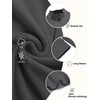image:imageCOOFANDY Mens Fleece Quarter Zip Pullover Long Sleeve Mock Neck SweatshirtDark Grey