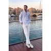 image:imageCOOFANDY Mens Golf Pants ClassicFit 303234 Work Dress Trousers  4Way Stretch Fabric Quick Dry Wrinkle Resistant Hidden Zip Pocket Straight Fit Design Business Casual GolfWhite