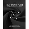 image:imageCOOFANDY Mens Golf Pants ClassicFit 303234 Work Dress Trousers  4Way Stretch Fabric Quick Dry Wrinkle Resistant Hidden Zip Pocket Straight Fit Design Business Casual GolfBlack
