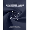 image:imageCOOFANDY Mens Golf Pants ClassicFit 303234 Work Dress Trousers  4Way Stretch Fabric Quick Dry Wrinkle Resistant Hidden Zip Pocket Straight Fit Design Business Casual GolfNavy Blue