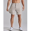 image:imageCOOFANDY Mens Golf Shorts 7 Lightweight Elastic Waistband Casual Shorts  Stretch Shorts for Men Zipper Pockets Quick Dry Durable and AntiPilling Summer Beach ShortsLight Khaki