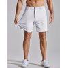 image:imageCOOFANDY Mens Golf Shorts 7 Lightweight Elastic Waistband Casual Shorts  Stretch Shorts for Men Zipper Pockets Quick Dry Durable and AntiPilling Summer Beach ShortsWhite