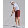 image:imageCOOFANDY Mens Golf Shorts 7 Lightweight Elastic Waistband Casual Shorts  Stretch Shorts for Men Zipper Pockets Quick Dry Durable and AntiPilling Summer Beach ShortsWine Red