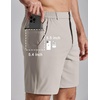 image:imageCOOFANDY Mens Golf Shorts 7 Lightweight Elastic Waistband Casual Shorts  Stretch Shorts for Men Zipper Pockets Quick Dry Durable and AntiPilling Summer Beach ShortsLight Khaki
