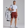 image:imageCOOFANDY Mens Golf Shorts 7 Lightweight Elastic Waistband Casual Shorts  Stretch Shorts for Men Zipper Pockets Quick Dry Durable and AntiPilling Summer Beach ShortsWine Red