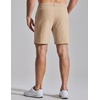 image:imageCOOFANDY Mens Golf Shorts 7 Lightweight Elastic Waistband Casual Shorts  Stretch Shorts for Men Zipper Pockets Quick Dry Durable and AntiPilling Summer Beach ShortsKhaki