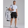 image:imageCOOFANDY Mens Golf Shorts 7 Lightweight Elastic Waistband Casual Shorts  Stretch Shorts for Men Zipper Pockets Quick Dry Durable and AntiPilling Summer Beach ShortsBlack