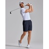image:imageCOOFANDY Mens Golf Shorts 7 Lightweight Elastic Waistband Casual Shorts  Stretch Shorts for Men Zipper Pockets Quick Dry Durable and AntiPilling Summer Beach ShortsNavy Blue