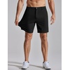 image:imageCOOFANDY Mens Golf Shorts 7 Lightweight Elastic Waistband Casual Shorts  Stretch Shorts for Men Zipper Pockets Quick Dry Durable and AntiPilling Summer Beach ShortsBlack