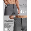 image:imageCOOFANDY Mens Golf Shorts 7 Lightweight Elastic Waistband Casual Shorts  Stretch Shorts for Men Zipper Pockets Quick Dry Durable and AntiPilling Summer Beach ShortsDark Grey