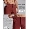 image:imageCOOFANDY Mens Golf Shorts 7 Lightweight Elastic Waistband Casual Shorts  Stretch Shorts for Men Zipper Pockets Quick Dry Durable and AntiPilling Summer Beach ShortsWine Red