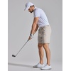 image:imageCOOFANDY Mens Golf Shorts 7 Lightweight Elastic Waistband Casual Shorts  Stretch Shorts for Men Zipper Pockets Quick Dry Durable and AntiPilling Summer Beach ShortsLight Khaki