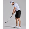 image:imageCOOFANDY Mens Golf Shorts 7 Lightweight Elastic Waistband Casual Shorts  Stretch Shorts for Men Zipper Pockets Quick Dry Durable and AntiPilling Summer Beach ShortsBlack