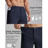 image:imageCOOFANDY Mens Golf Shorts 7 Lightweight Elastic Waistband Casual Shorts  Stretch Shorts for Men Zipper Pockets Quick Dry Durable and AntiPilling Summer Beach ShortsNavy Blue