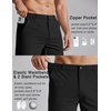 image:imageCOOFANDY Mens Golf Shorts 7 Lightweight Elastic Waistband Casual Shorts  Stretch Shorts for Men Zipper Pockets Quick Dry Durable and AntiPilling Summer Beach ShortsBlack