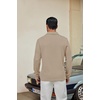 image:imageCOOFANDY Mens Knit Polo Shirt Long Sleeve Polo Sweaters Casual Golf Shirts  long sleeve knit shirtsknitted polo shirtsfleece shirtKhaki