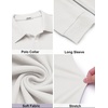 image:imageCOOFANDY Mens Knit Polo Shirt Long Sleeve Polo Sweaters Casual Golf Shirts  long sleeve knit shirtsknitted polo shirtsfleece shirtWhite