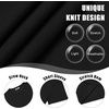 image:imageCOOFANDY Mens Knit TShirts Casual Crewneck Short Sleeve Shirts Summer Tops Basic Pullover TeesAll Black