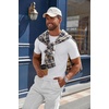 image:imageCOOFANDY Mens Knit TShirts Casual Crewneck Short Sleeve Shirts Summer Tops Basic Pullover TeesAll White