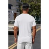 image:imageCOOFANDY Mens Knit TShirts Casual Crewneck Short Sleeve Shirts Summer Tops Basic Pullover TeesAll White