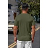 image:imageCOOFANDY Mens Knit TShirts Casual Crewneck Short Sleeve Shirts Summer Tops Basic Pullover TeesArmy Green