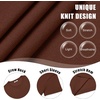 image:imageCOOFANDY Mens Knit TShirts Casual Crewneck Short Sleeve Shirts Summer Tops Basic Pullover TeesBrown