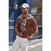 image:imageCOOFANDY Mens Knit TShirts Casual Crewneck Short Sleeve Shirts Summer Tops Basic Pullover TeesBrown