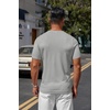 image:imageCOOFANDY Mens Knit TShirts Casual Crewneck Short Sleeve Shirts Summer Tops Basic Pullover TeesGrey