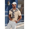 image:imageCOOFANDY Mens Knit TShirts Casual Crewneck Short Sleeve Shirts Summer Tops Basic Pullover TeesLight Khaki