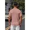 image:imageCOOFANDY Mens Knit TShirts Casual Crewneck Short Sleeve Shirts Summer Tops Basic Pullover TeesLight Pink