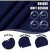 image:imageCOOFANDY Mens Knit TShirts Casual Crewneck Short Sleeve Shirts Summer Tops Basic Pullover TeesNavy Blue