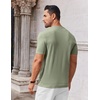 image:imageCOOFANDY Mens Knit TShirts Casual Crewneck Short Sleeve Shirts Summer Tops Basic Pullover TeesSage Green