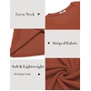 image:imageCOOFANDY Mens Long Sleeve Shirts Thermal TShirt Slim Fit Crewneck Sweater Knitted Pullover ShirtCaramel