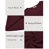 image:imageCOOFANDY Mens Long Sleeve Shirts Thermal TShirt Slim Fit Crewneck Sweater Knitted Pullover ShirtDeep Red