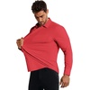 image:imageCOOFANDY Mens Muscle Fit Dress Shirts Casual Button Down Long Sleeve  4Way Stretch Wrinkle Free Slim Fit Lightweight Breathable Move Freely Bussiness Casual Soft and SkinFriendlyRed