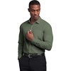 image:imageCOOFANDY Mens Muscle Fit Dress Shirts Casual Button Down Long Sleeve  4Way Stretch Wrinkle Free Slim Fit Lightweight Breathable Move Freely Bussiness Casual Soft and SkinFriendlyOlive Green