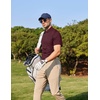 image:imageCOOFANDY Mens Polo Shirts Short Sleeve Quick Dry Performance Golf Polos Tactical Work Shirts with Pen PocketWine Red Polo