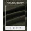image:imageCOOFANDY Mens Polo Shirts Textured Knit Short Sleeve Stretch Casual Shirts  IceCool Fabric Comfortable and Breathable Three Button placket unique knit TextureArmy Green