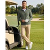 image:imageCOOFANDY Mens Quarter Zip Pullover Fleece Lightweight Mock Neck Sweatshirt  Basic 14 Zip Half Zipper Sweater High Neck 34 Zip Up Thermal Turtleneck Classic Long Sleeve Casual Golf Dress WinterArmy Green