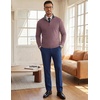 image:imageCOOFANDY Mens Quarter Zip Pullover Fleece Lightweight Mock Neck Sweatshirt  Basic 14 Zip Half Zipper Sweater High Neck 34 Zip Up Thermal Turtleneck Classic Long Sleeve Casual Golf Dress WinterWine Red