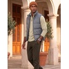 image:imageCOOFANDY Mens Quarter Zip Pullover Fleece Lightweight Mock Neck Sweatshirt  Basic 14 Zip Half Zipper Sweater High Neck 34 Zip Up Thermal Turtleneck Classic Long Sleeve Casual Golf Dress WinterKhaki