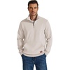 image:imageCOOFANDY Mens Quarter Zip Pullover Wrinkle Free 14 Sweatshirt with Pocket  Quilted Texture 2026 Fall Fashion Long Sleeve Lightweight Collar Golf Pullover and SweaterLight Khaki