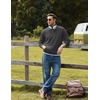 image:imageCOOFANDY Mens Quarter Zip Pullover Wrinkle Free 14 Sweatshirt with Pocket  Quilted Texture 2026 Fall Fashion Long Sleeve Lightweight Collar Golf Pullover and SweaterDark Gray
