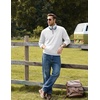 image:imageCOOFANDY Mens Quarter Zip Pullover Wrinkle Free 14 Sweatshirt with Pocket  Quilted Texture 2026 Fall Fashion Long Sleeve Lightweight Collar Golf Pullover and SweaterWhite