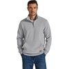 image:imageCOOFANDY Mens Quarter Zip Pullover Wrinkle Free 14 Sweatshirt with Pocket  Quilted Texture 2026 Fall Fashion Long Sleeve Lightweight Collar Golf Pullover and SweaterLight Gray