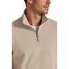 image:imageCOOFANDY Mens Quarter Zip Pullover Wrinkle Free 14 Sweatshirt with Pocket  Quilted Texture 2026 Fall Fashion Long Sleeve Lightweight Collar Golf Pullover and SweaterKhaki