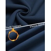 image:imageCOOFANDY Mens Quarter Zip Sweatshirt Fleece Mock Neck Casual Sweater  Fleece Lined Drop Shoulder Relaxed Fit Ribbed Cuffs Ribbed Hem Warm Lining Long Sleeve Daily Wear Fall Winter FashionNavy Blue