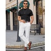 image:imageCOOFANDY Mens Short Sleeve Mock Neck Sweater Casual Slim Fit Basic Tops  SilkySoft FabricShort Sleeve Mock NeckSlim Fit Basic TopBlazerReady LayeringBusiness Casual StyleFashionStylishBlack