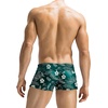 image:imageCOOFANDY Mens Swim Trunks Bathing Suit Swim Brief Square Leg Board Short1  Army Green Flower