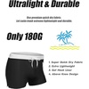 image:imageCOOFANDY Mens Swim Trunks Bathing Suit Swim Brief Square Leg Board Short1  Black and White